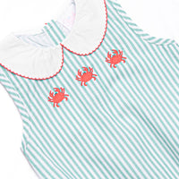 Cutest Crab Trio Applique Bubble, Green