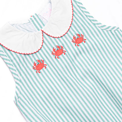 Cutest Crab Trio Applique Bubble, Green