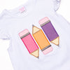 Ready To Learn Applique Ruffle Short Set, Pink