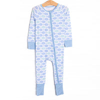 With the Tide Bamboo Zippy Pajama, Blue