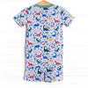 Jurassic Dreamer Bamboo Pajama Short Set, Blue