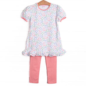 Tied Together Legging Set, Pink