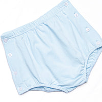 Summer Snow Cones Applique Diaper Set, Blue Stripe