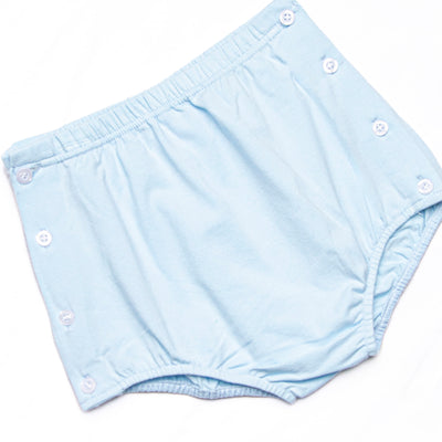 Summer Snow Cones Applique Diaper Set, Blue Stripe
