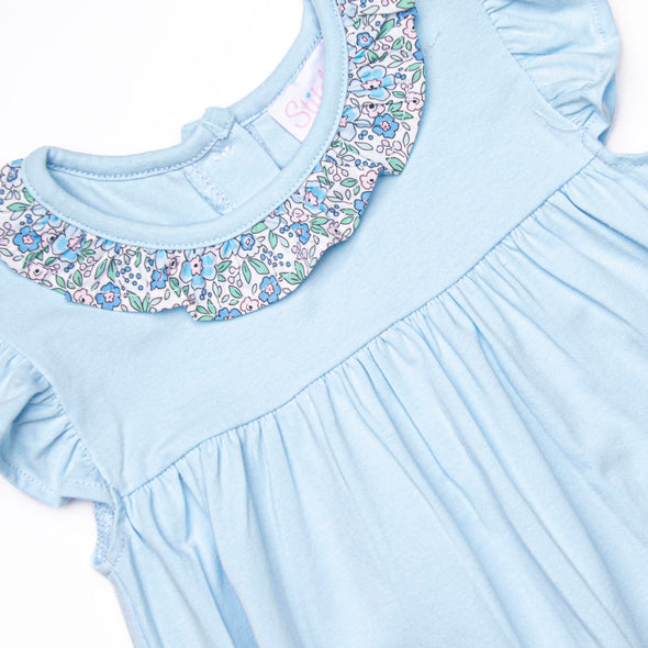 Packed and Prepared Applique Dress, Blue