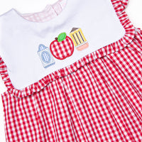 A+ Essentials Applique Dress, Red