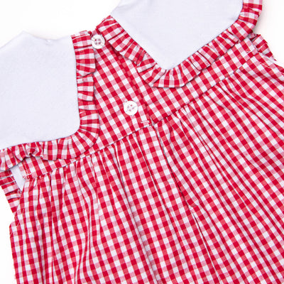 A+ Essentials Applique Dress, Red
