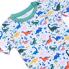 Jurassic Dreamer Bamboo Pajama Short Set, Blue