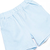 Summer Snow Cones Applique Short Set, Blue Stripe