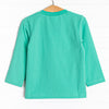 On the Job Smocked Top, Green