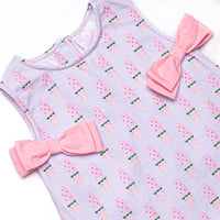 Watermelon Pop Side Tie Dress, Purple