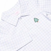 Blue Spruce Applique Polo, Blue