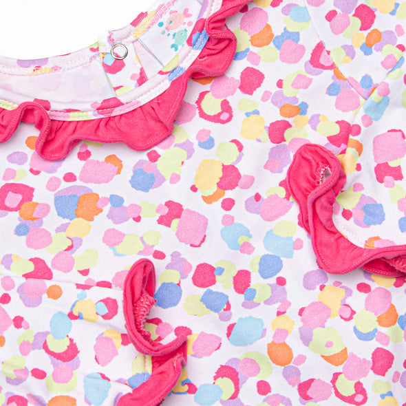 Fiesta Fun Ruffle Romper, Pink