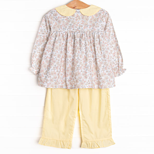 Daffodil Days Ruffle Pant Set, Yellow