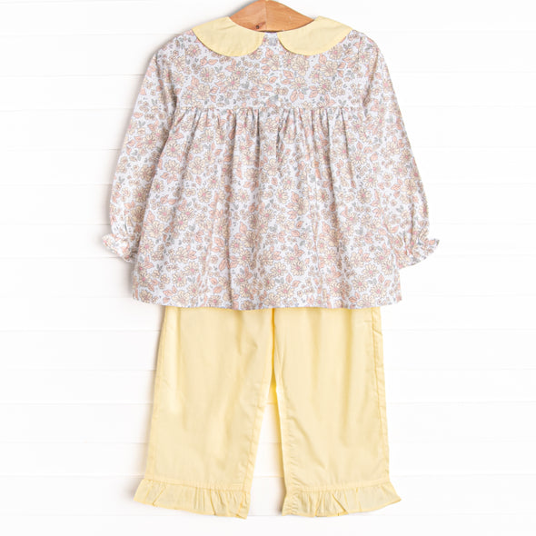 Daffodil Days Ruffle Pant Set, Yellow