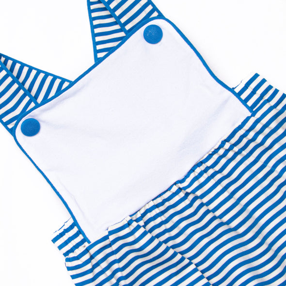 Clayton Sunsuit, Persian Blue Stripe