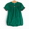 St. Nicholas Smocked Bubble, Green