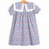 Buttoned Up Blossoms Dress, Purple