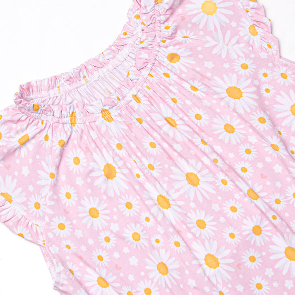 Dotted with Daisies Bamboo Night Gown, Pink