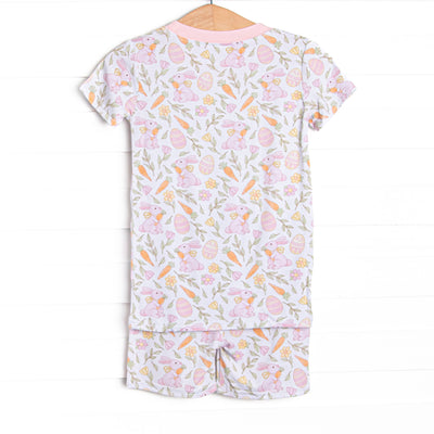 Carrots and Cuddles Bamboo Pajama Short Set, Pink