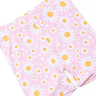 Dotted with Daisies Bamboo Pajama Short Set, Pink