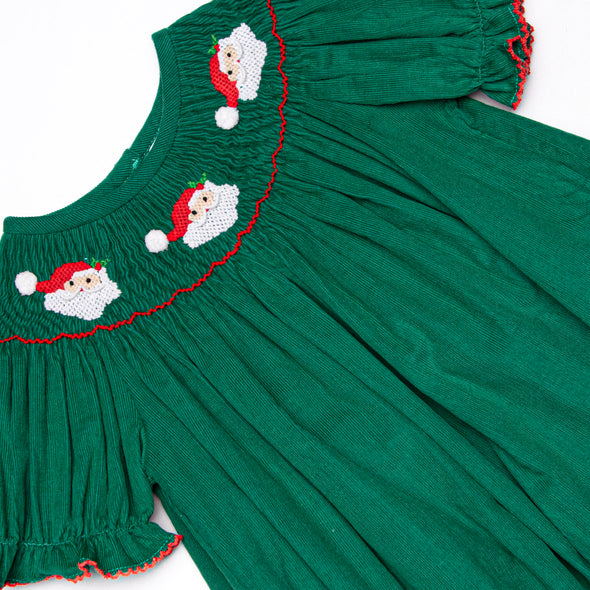 St. Nicholas Smocked Bubble, Green