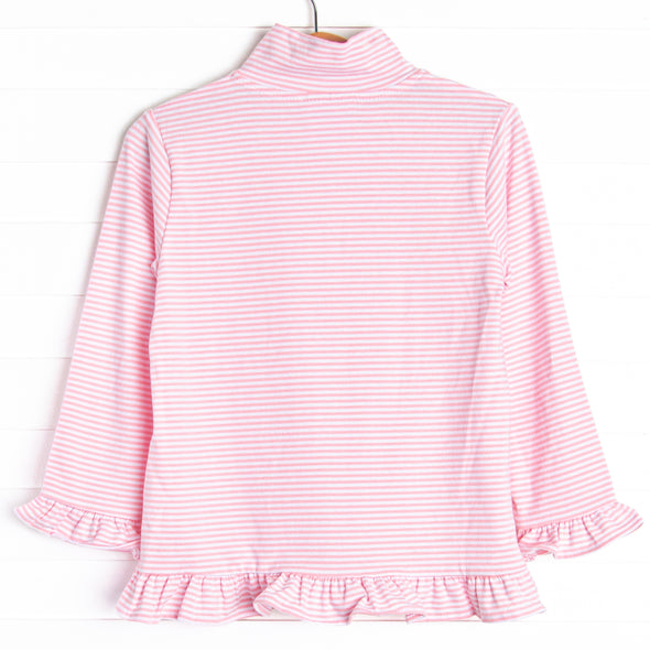 Puppy Embroidered Pullover, Pink