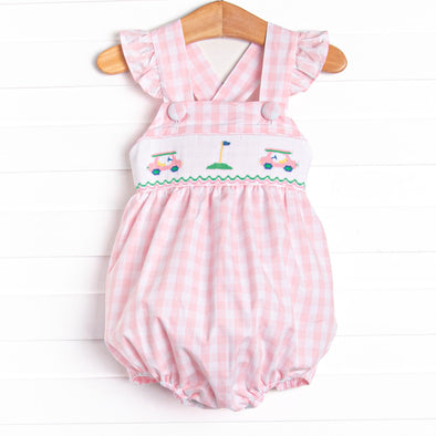 Country Club Cruisin' Smocked Bubble, Pink