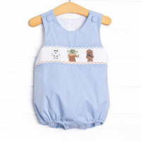 Force of Fun Smocked Bubble, Blue