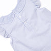 Sorrento Stripes Applique Ruffle Short Set, Blue Seersucker
