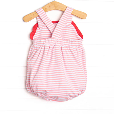 Sweetest Pick Applique Bubble, Pink Stripe