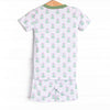 Fall Asleep Florals Bamboo Pajama Short Set, Green