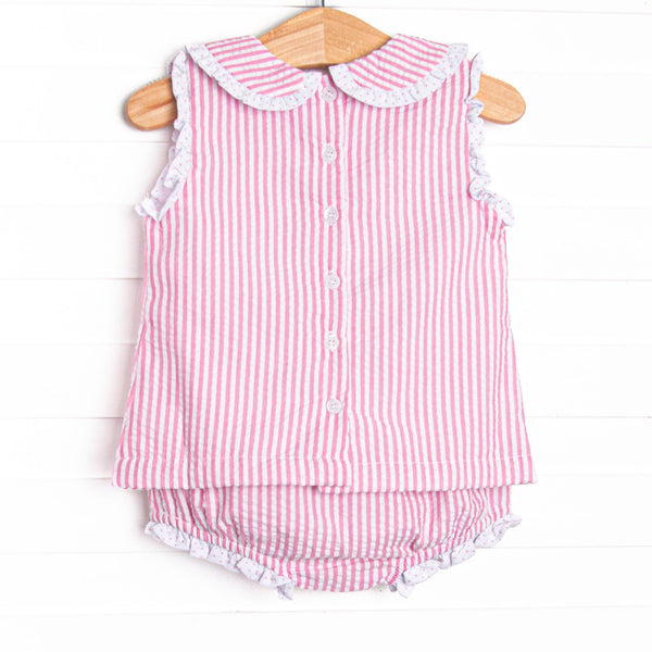 Sorbet Slice Applique Diaper Set, Pink