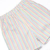 Rainbow Waves Applique Short Set, Blue