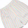 Rainbow Waves Applique Short Set, Blue