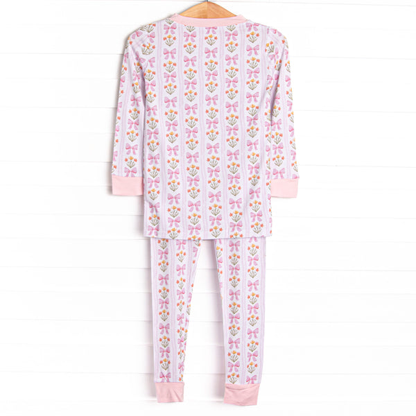 Bedtime Bouquets Bamboo Pajama Set, Pink