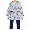Dare To Blossom Pocket Legging Set, Blue
