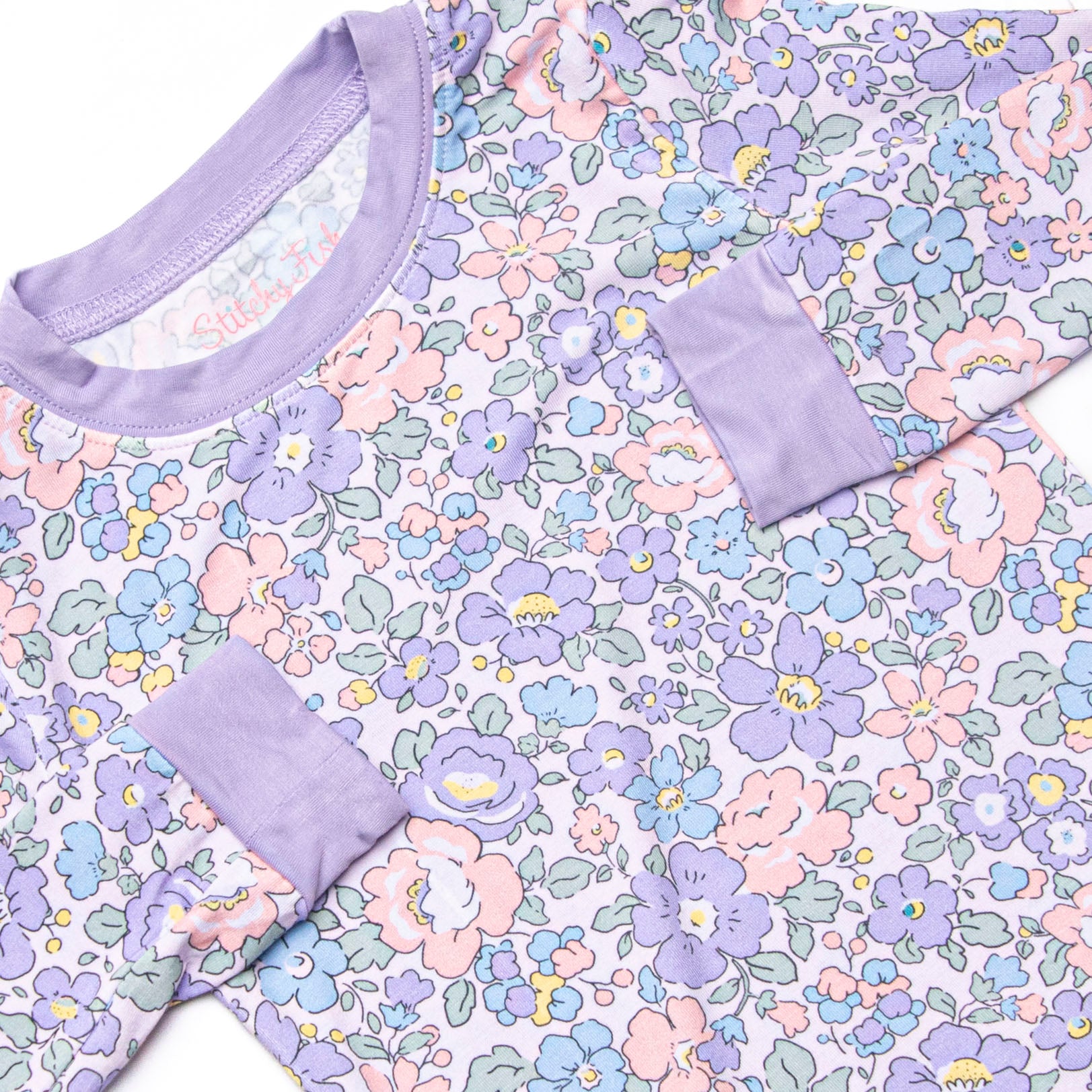 Violet Meadow Bamboo Pajama Set, Purple – Stitchy Fish