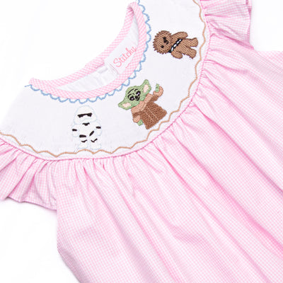 Force of Fun Smocked Bubble, Pink