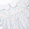 Quilted Carnations Bubble, Blue