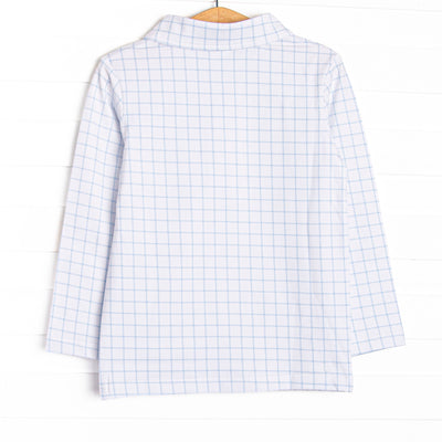 Blue Spruce Applique Polo, Blue