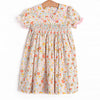 Buttercup Bows Smocked Dress, Pink