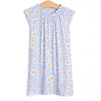 Dotted with Daisies Bamboo Night Gown, Blue