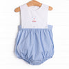 Summer at Sea Embroidered Sunsuit, Blue