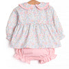 Early Fall Florals Diaper Set, Pink
