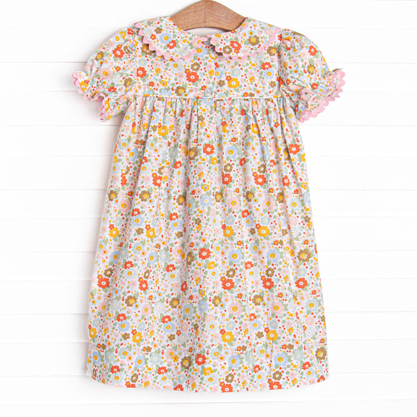 Buttercup Bows Smocked Dress, Pink