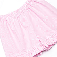 Force of Fun Smocked Ruffle Short Set, Pink