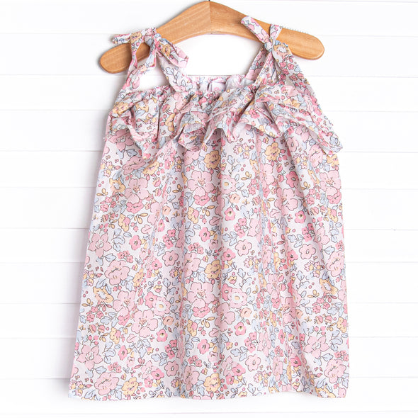 Sunset Florals Dress, Pink