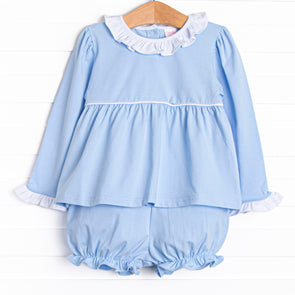 Estelle Bloomer Set, Blue