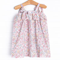 Sunset Florals Dress, Pink